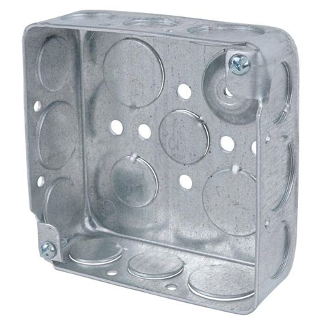 steel city 1 gang metal square wall electrical box|metal boxes for sale.